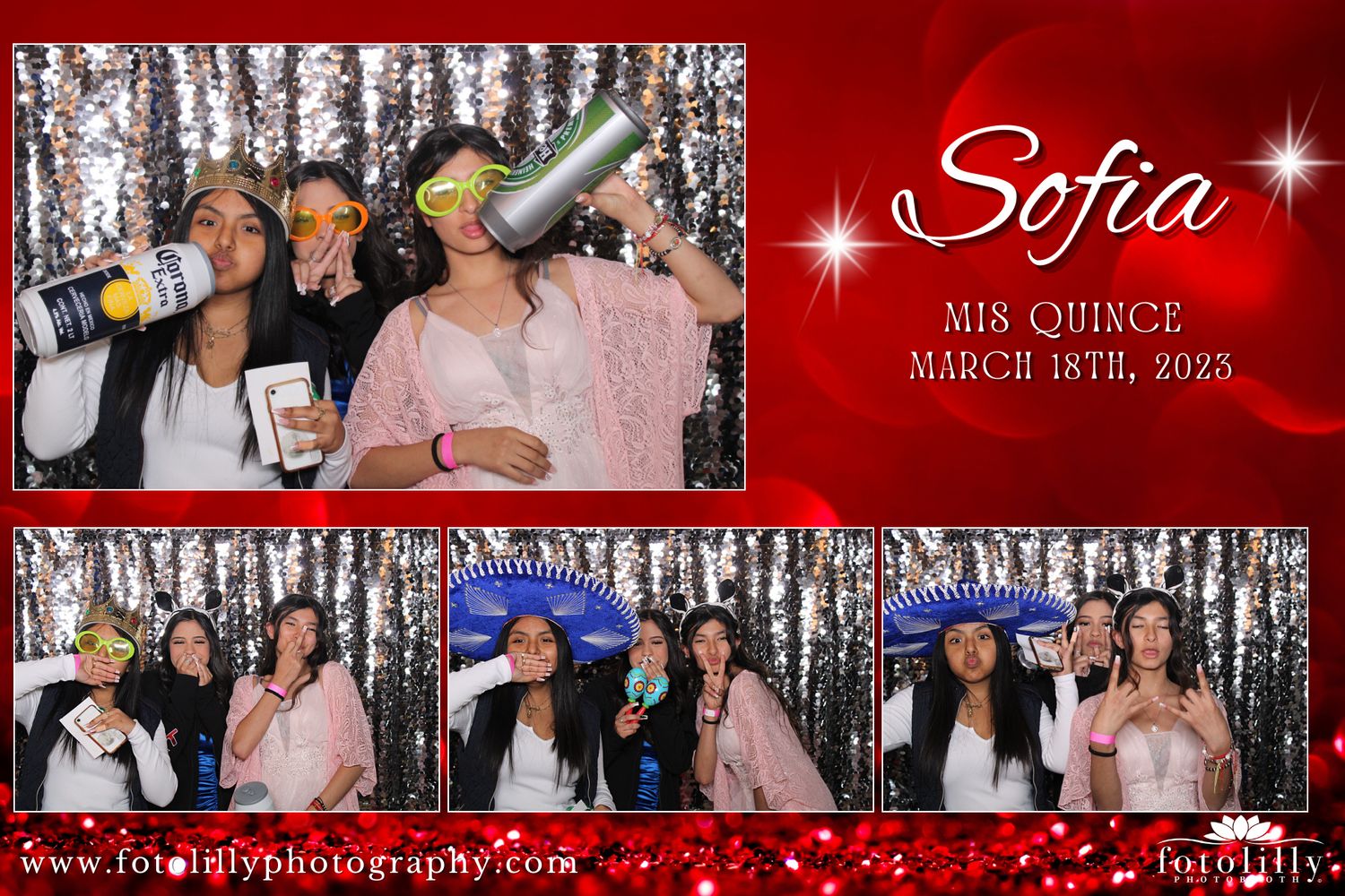 Premium mirror photo booth rental for Quinceañera receptions featuring instant prints and digital sharing across Dallas Fort Worth Texas