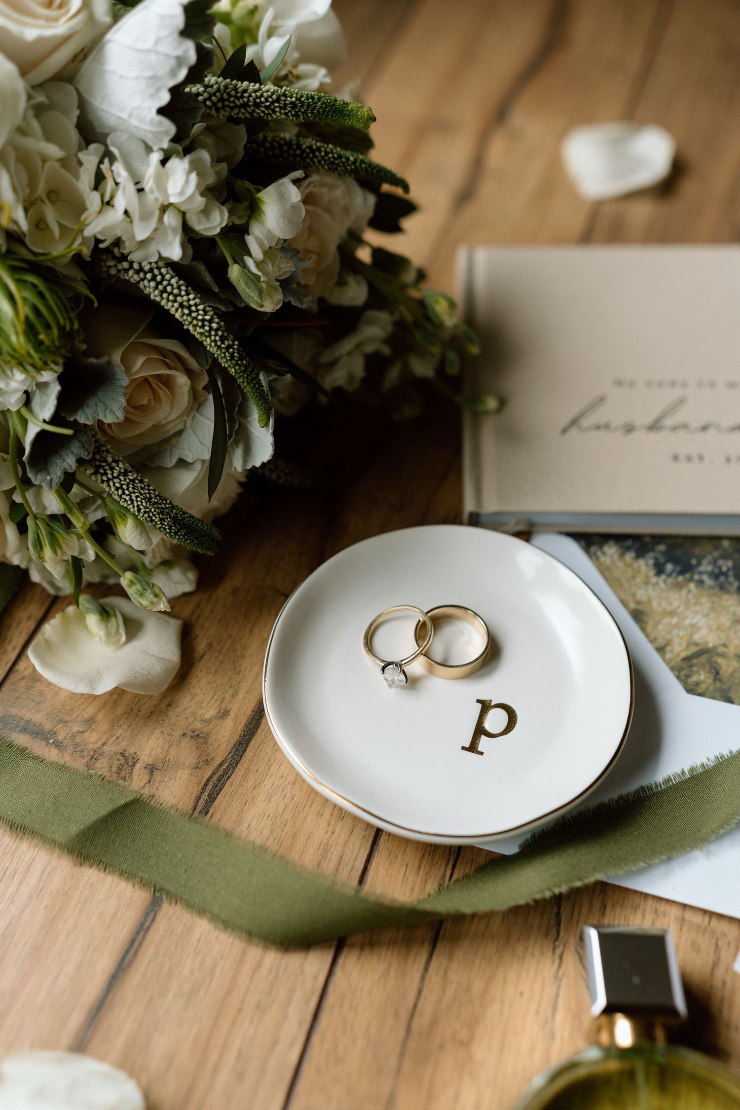 wedding flat lay details