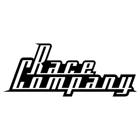 Race Company logo in black bold italic script on white background.