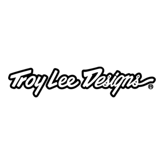Troy Lee Designs logo in black cursive script on white background.