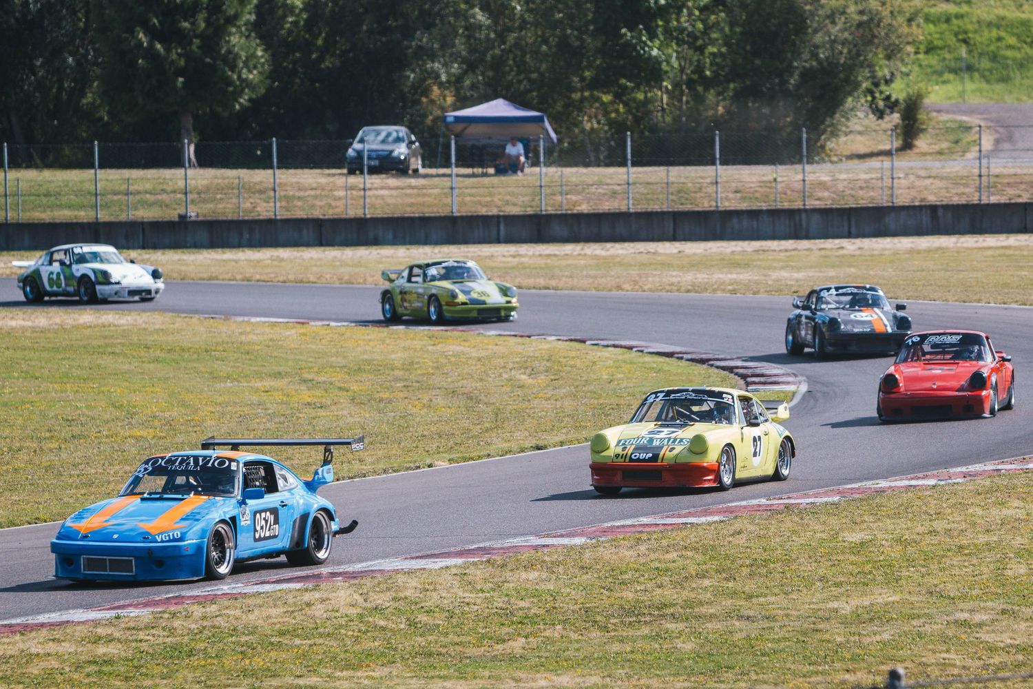 Porsche Car Club of America races at Portland International Raceway.