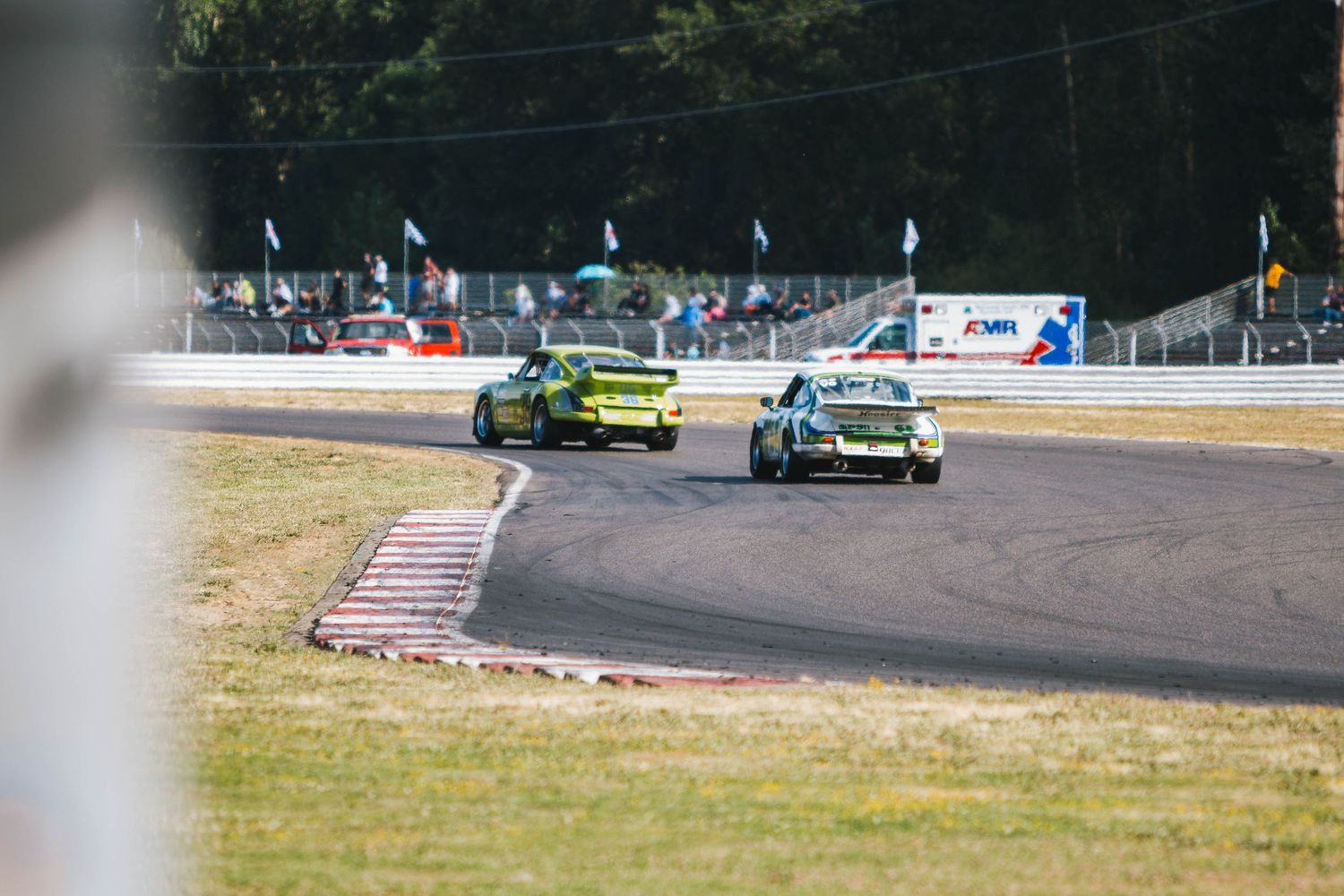 Porsche Car Club of America takes to the track at Portland International Raceway in Portland Oregon.