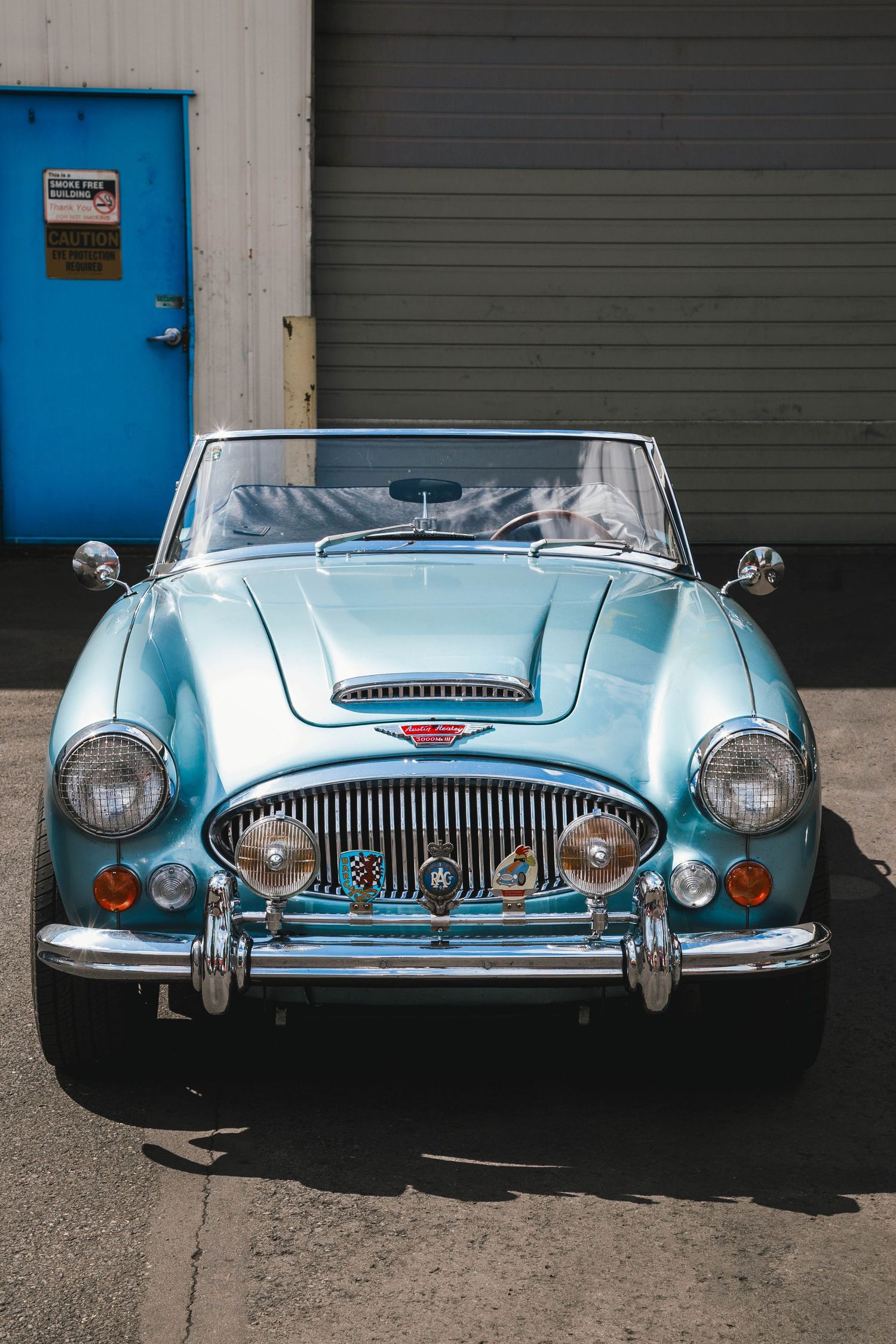 Austin Healy Blue Photo.