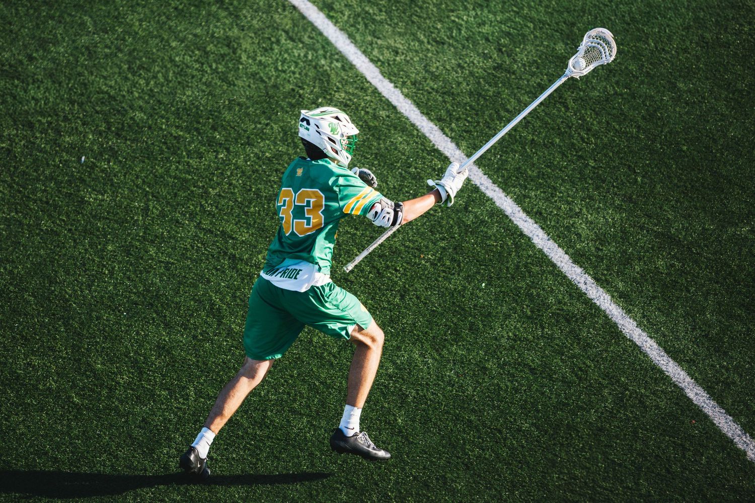 West Linn Lions Varsity Lacrosse fighting for a title at Lake Oswego High School in Oregon.