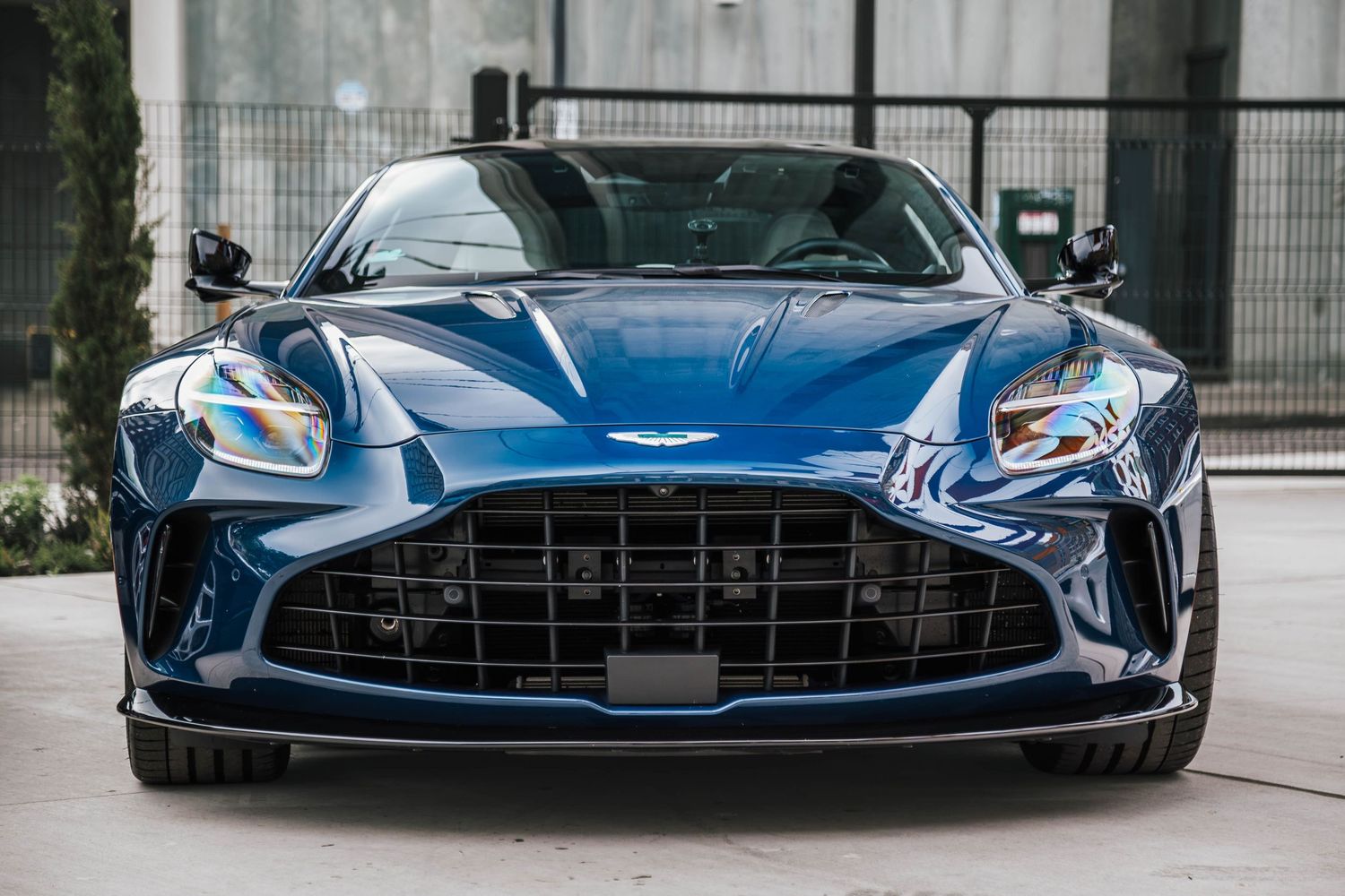 Aston Martin Vantage in blue.