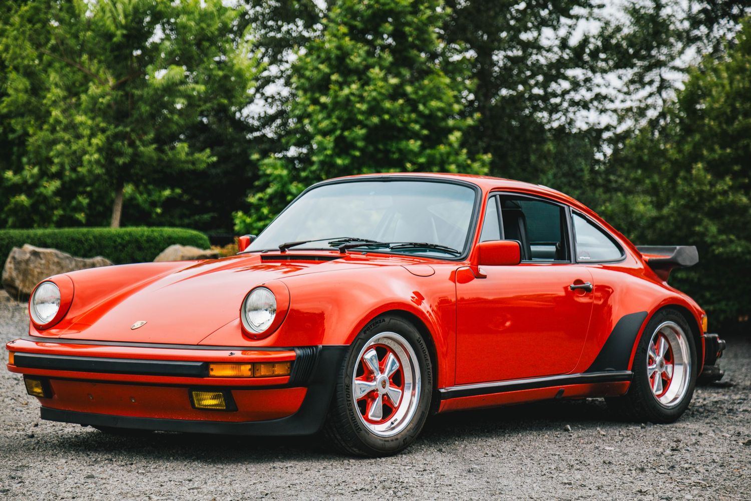 Porsche 911 in red at Portland Cars and Coffee