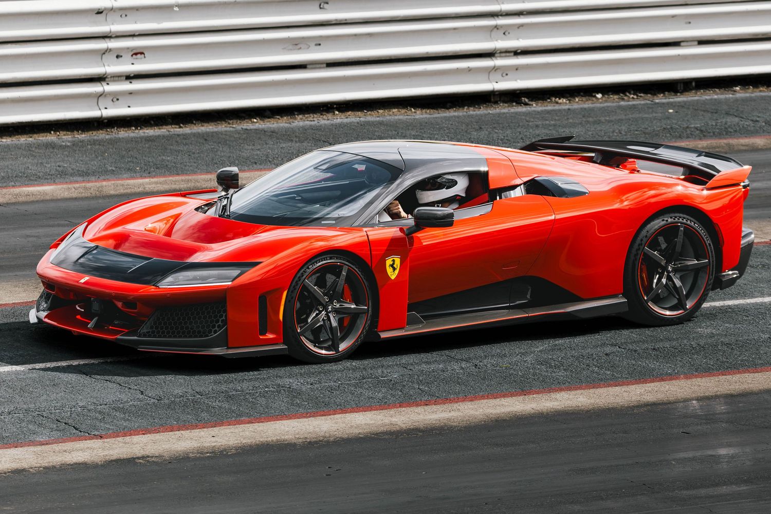 Ferrari F-80 in red at Portland International Raceway for the Taste of Motorsports track day event.