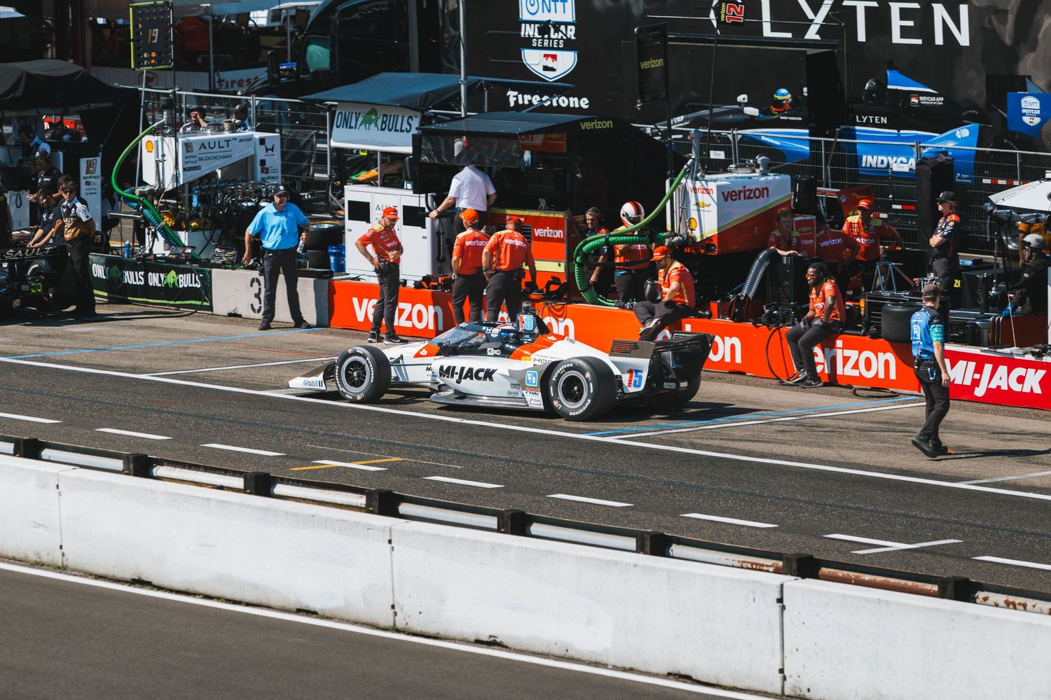Indy Car at the Grand Prix of Portland at Portland International Raceway in Oregon.