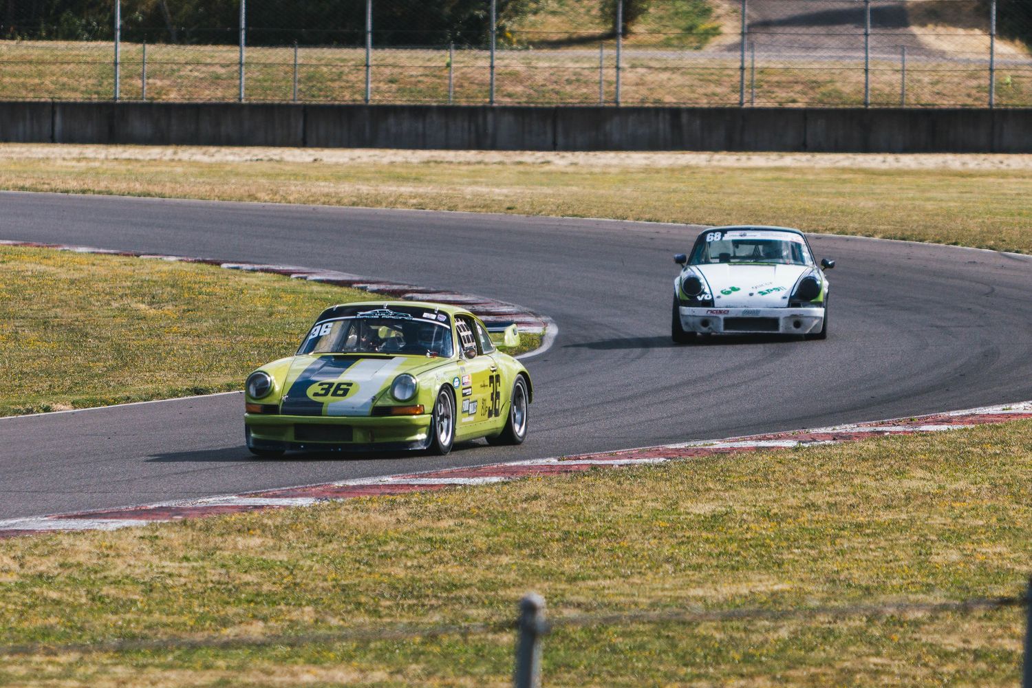 Porsche Car Club of America takes to the track at Portland International Raceway in Portland Oregon.