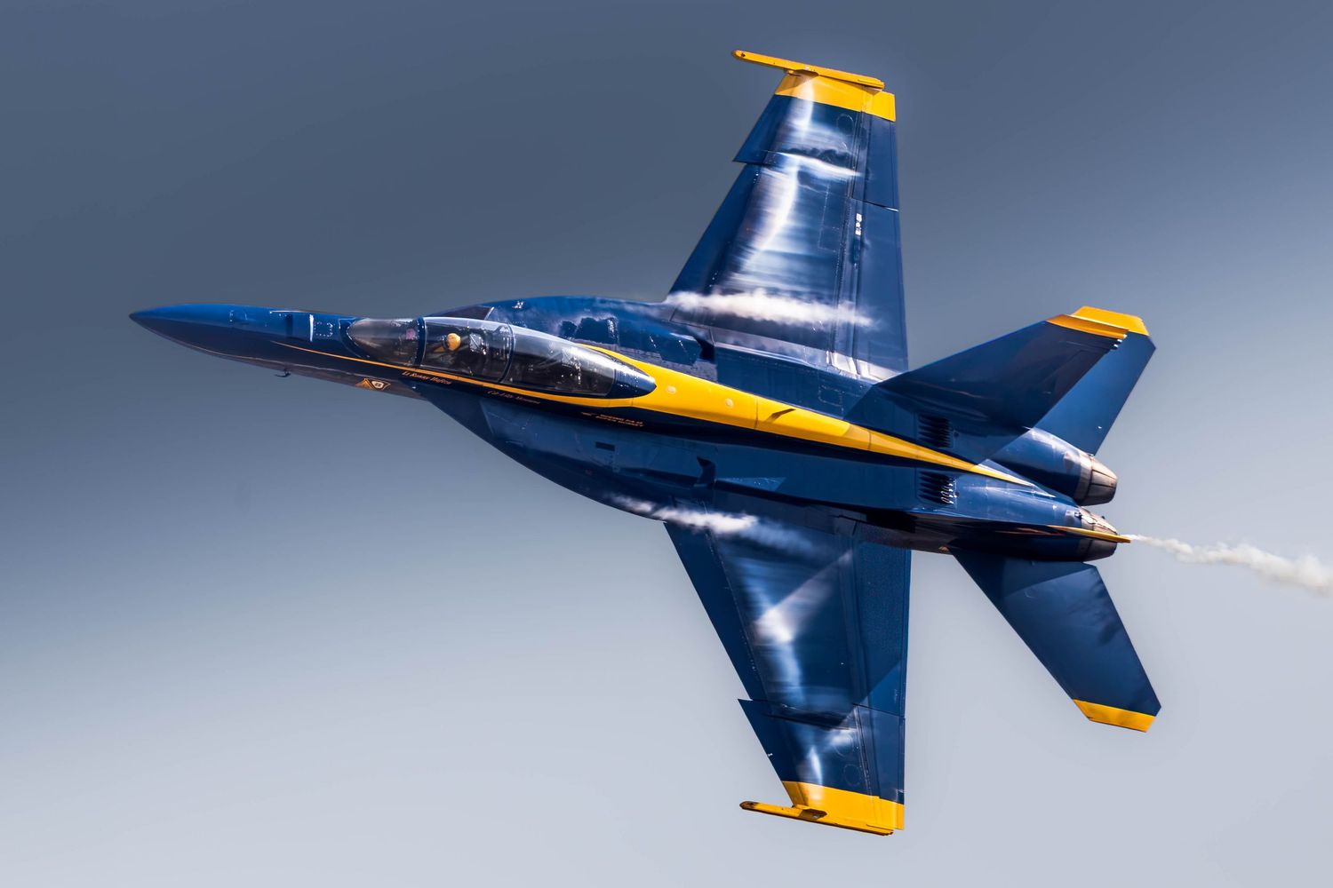The Blue Angels performing at the 2026 McMinnville Air Show in McMinnville Oregon.