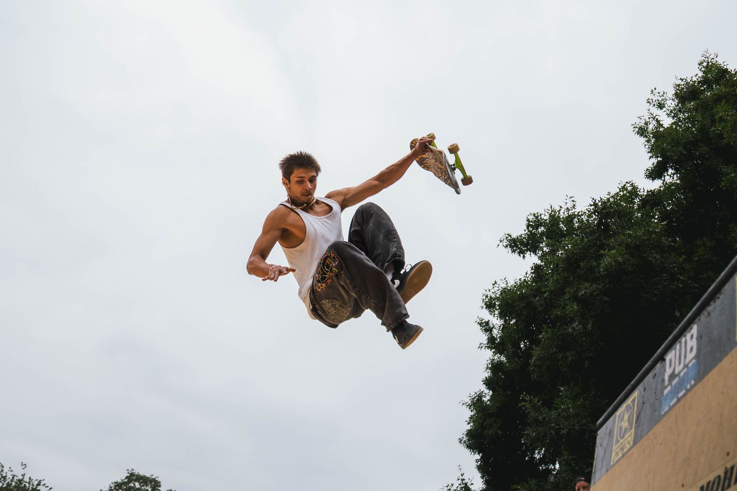 Skateboarders perform at the 2026 Rockstar Energy Open competition in Portland Oregon.