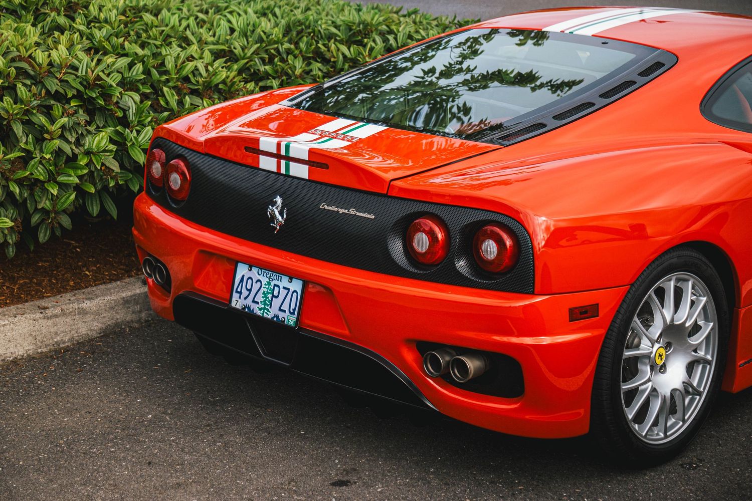 Ferrari red photo at Portland Cars and Coffee.