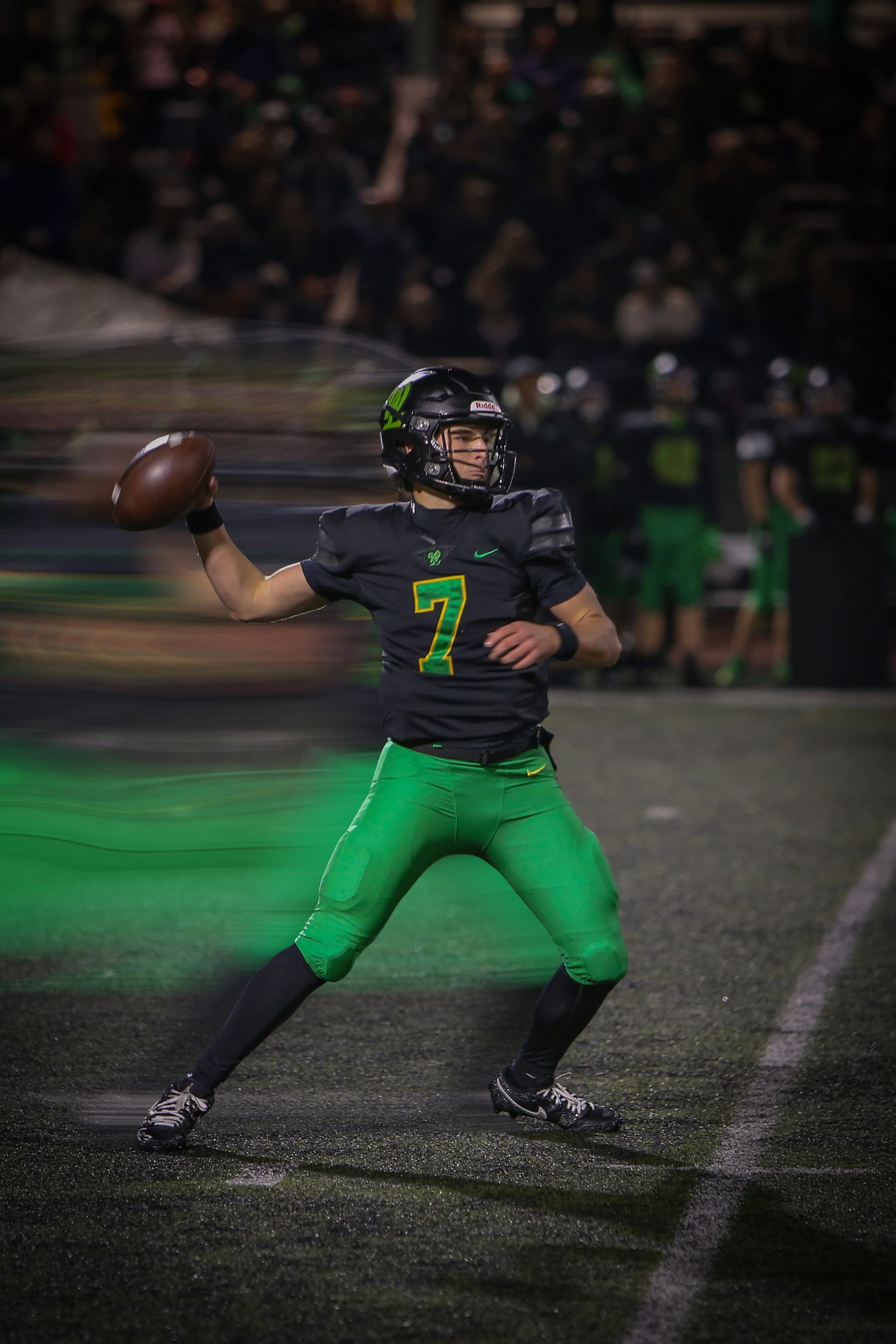 West Linn Football, Photo of Sloan Baker.