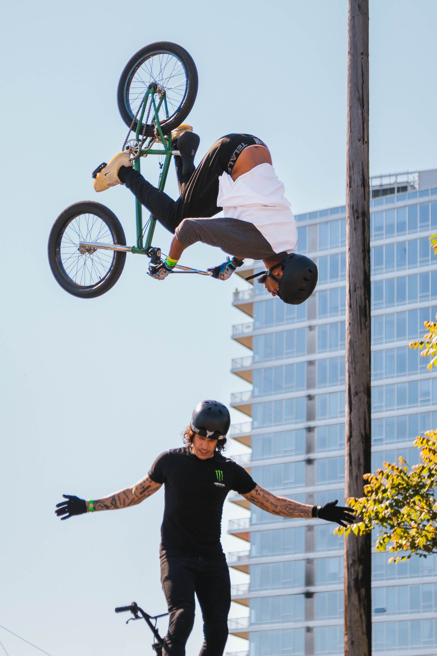 Monster Energy BMX Performers at The Moto Show 2026 in Portland Oregon.
