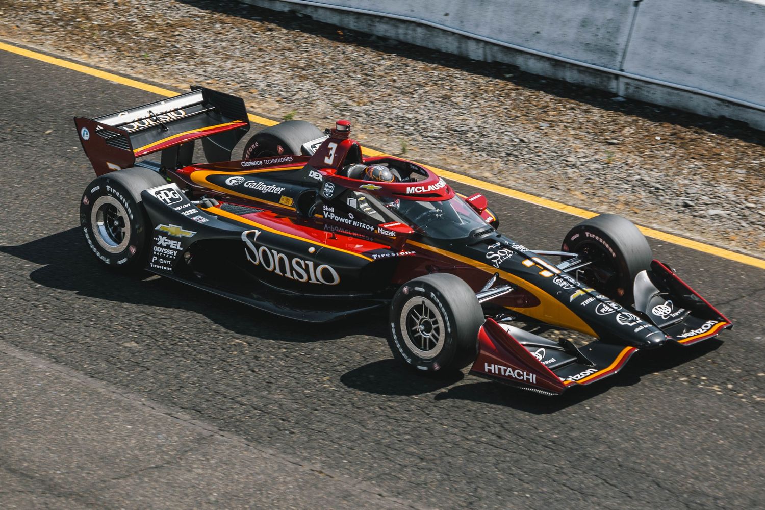 Indy Car at the Grand Prix of Portland at Portland International Raceway in Oregon.