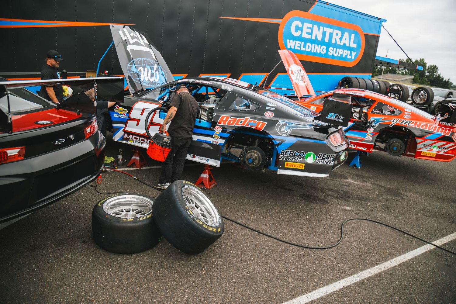 Paddock photo at the Rose Cup Races at Portland International Raceway.