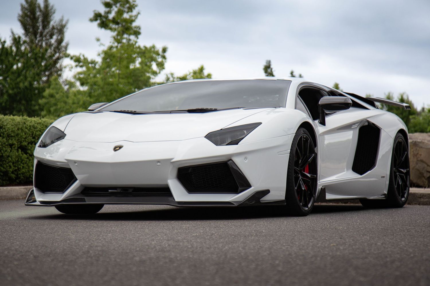 Lamborghini Aventador at Portland Cars and Coffee.