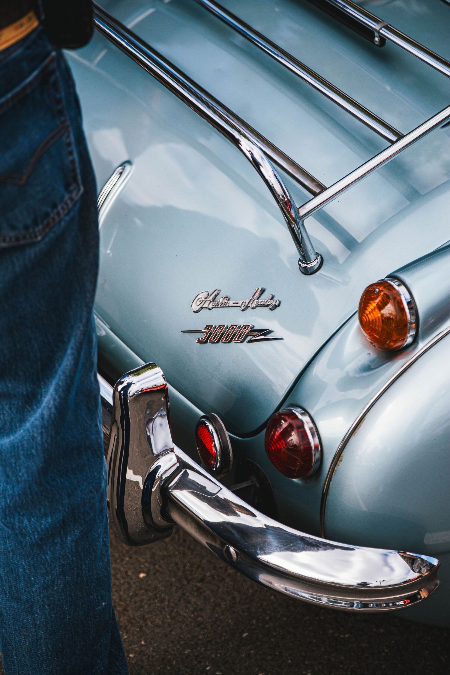 Austin Healy rear bumper, photographed by Miles Butler Photography