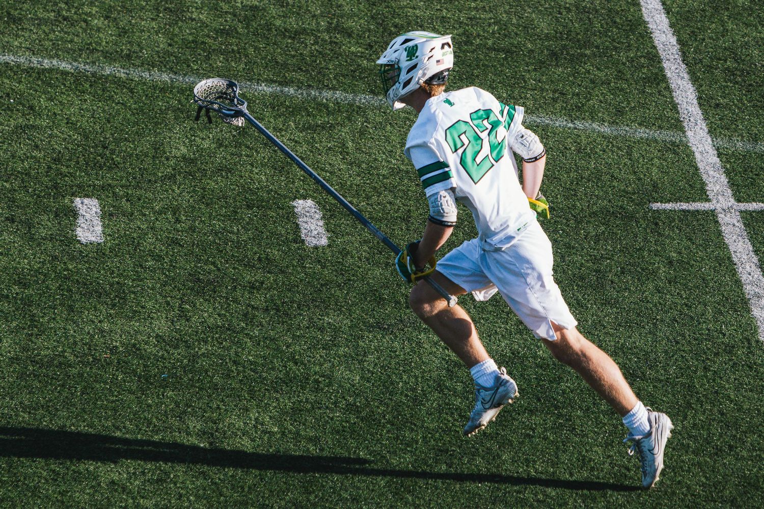 West Linn Lions Varsity Lacrosse fighting for a title at Lake Oswego High School in Oregon.