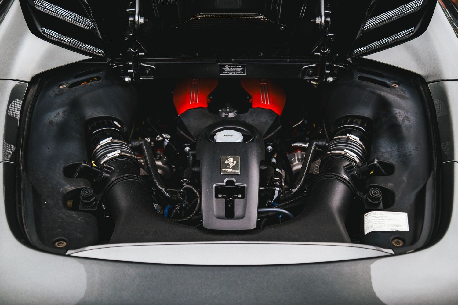 Ferrari engine bay