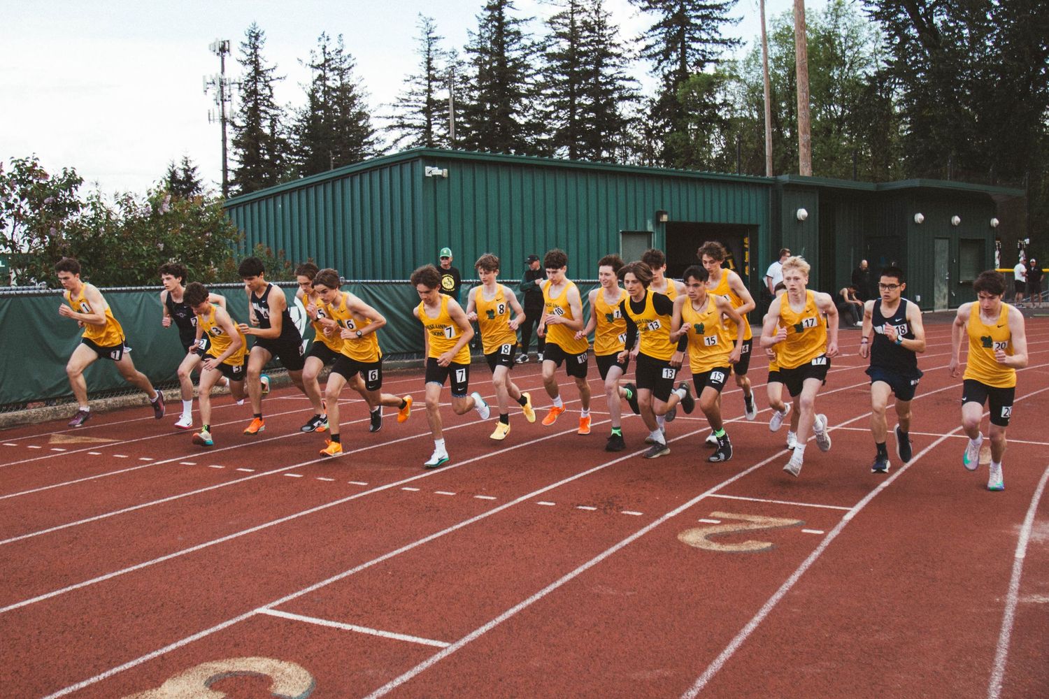 West Linn Track and Field performing at West Linn High School