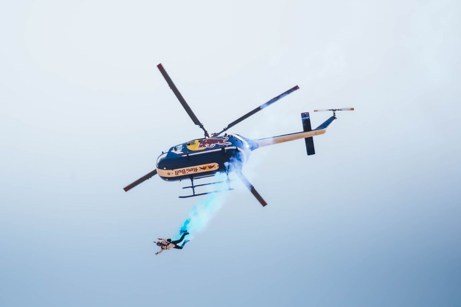 Red Bull Sky Divers Jump from the sky at the 2026 McMinnville Air Show in McMinnville Oregon.