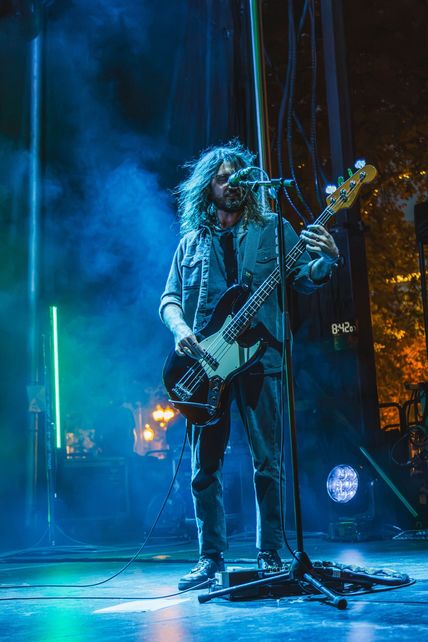 Concert photography featuring Courtney Barnett at Pioneer Courthouse Square in Portland Oregon.