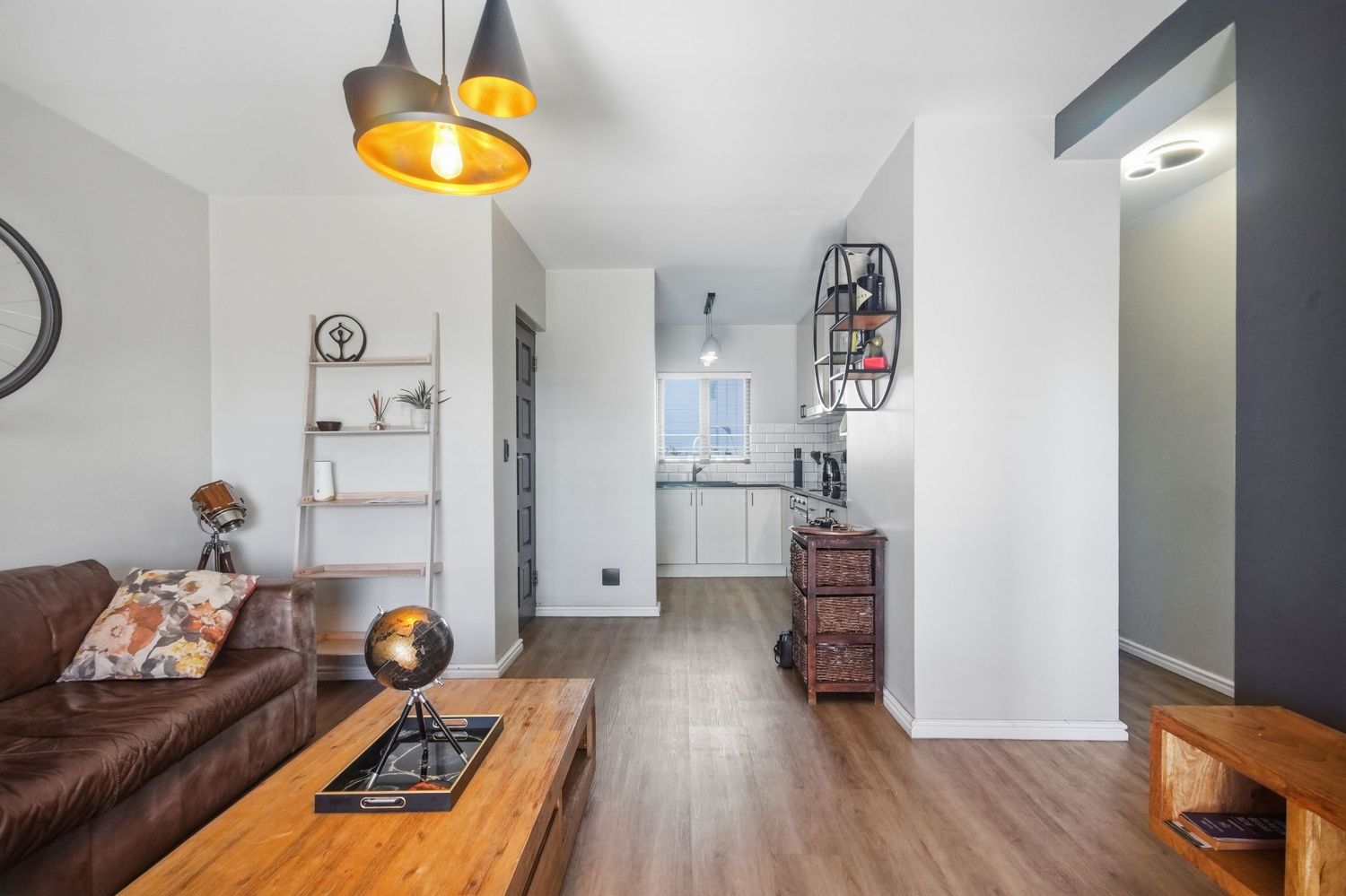 Open plan living area real estate interior photography Cape Town
