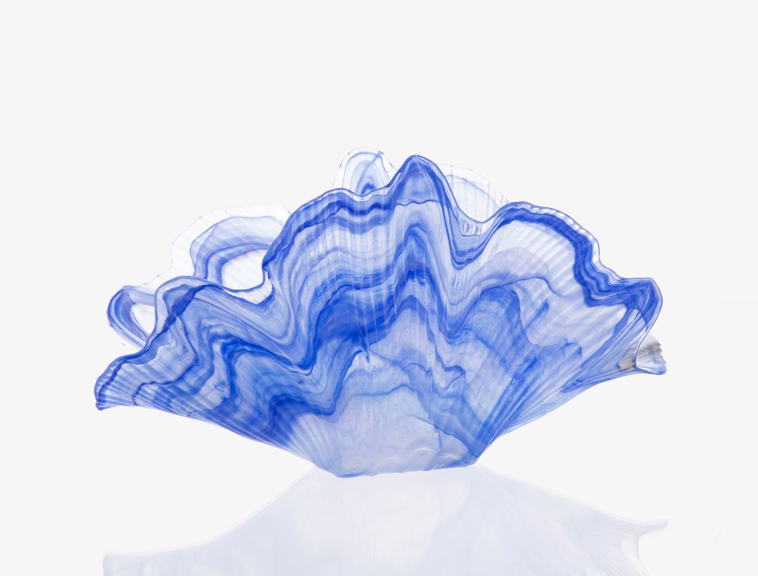 Free blown glass bowl
