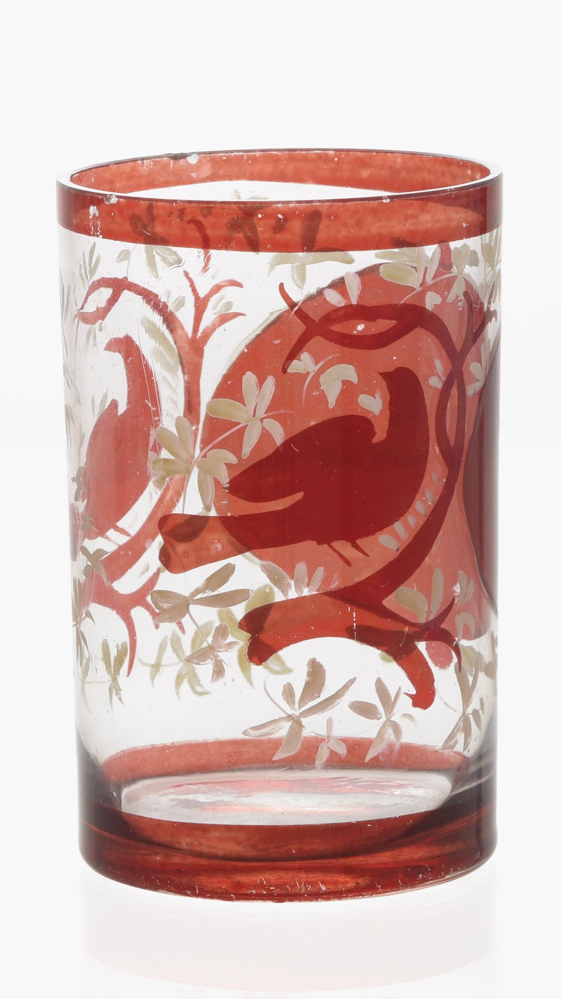 Old fashioned free blown glass
