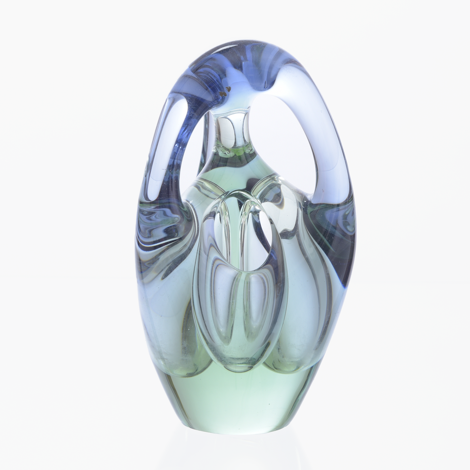 Free blown glass vase