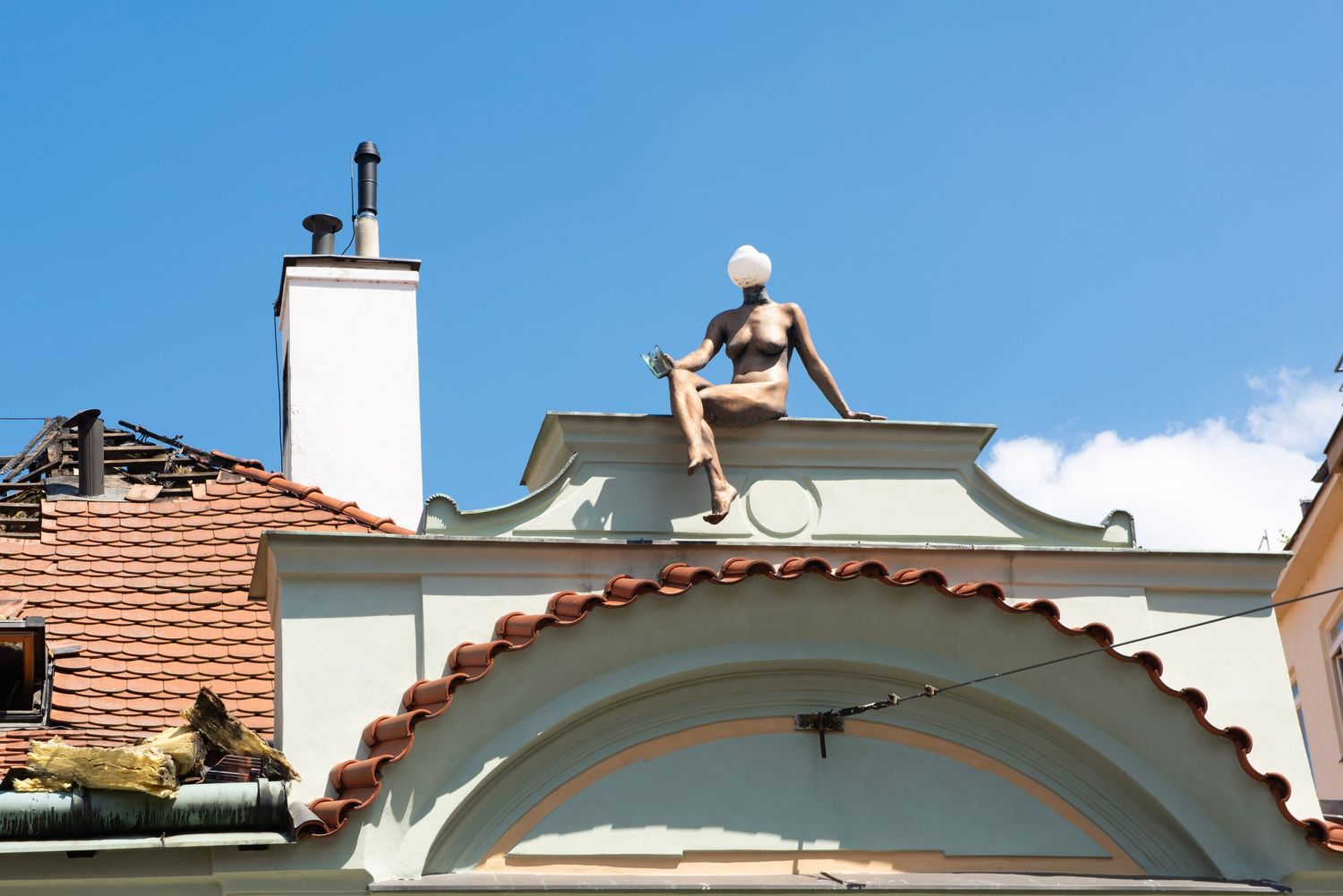 Sculpture Woman by David Černý