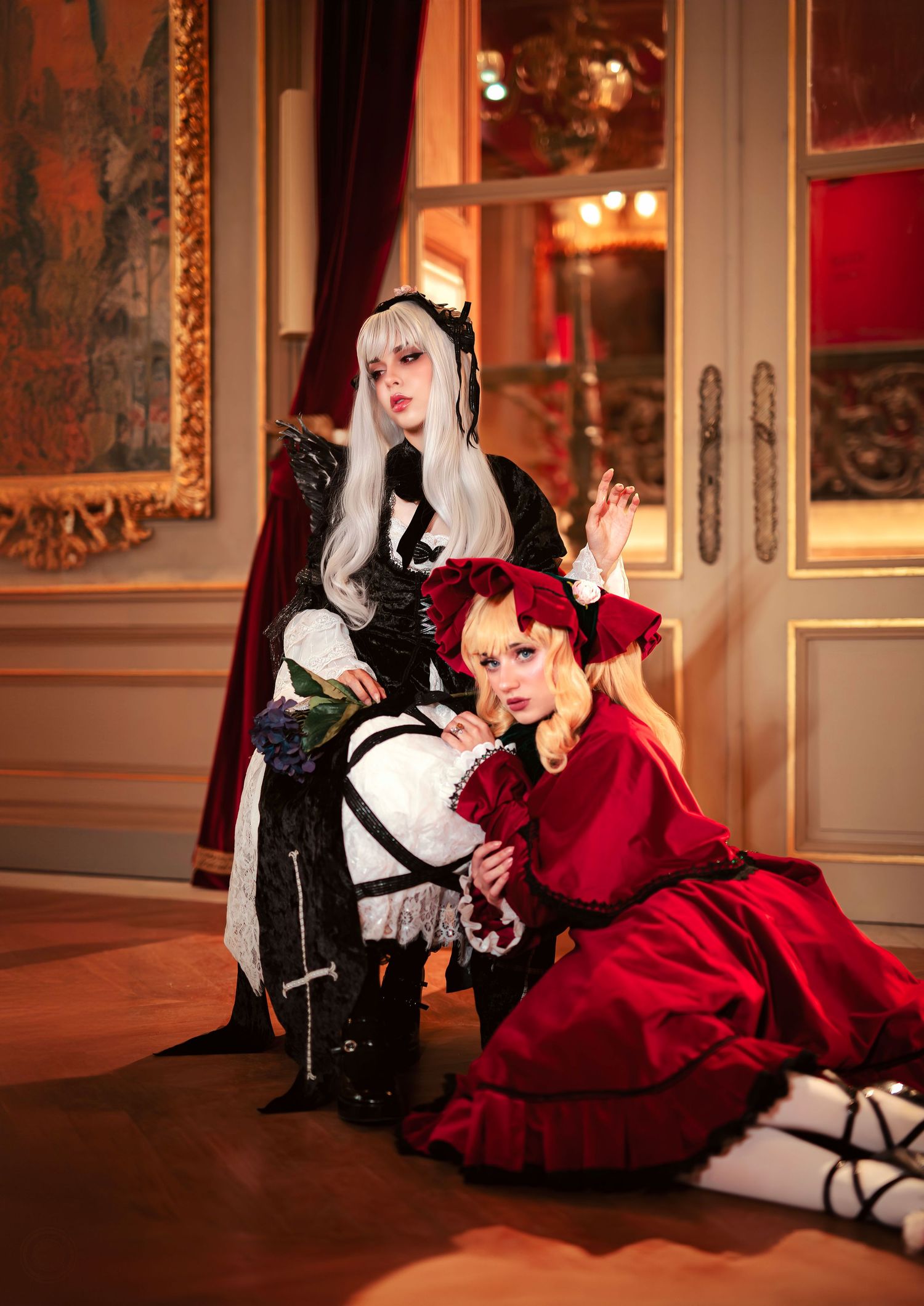 Portrait cosplay Rozen Maiden dans le Var. Duo cosplay à Toulon, portraits créatifs capturant l’univers et la complicité des personnages.