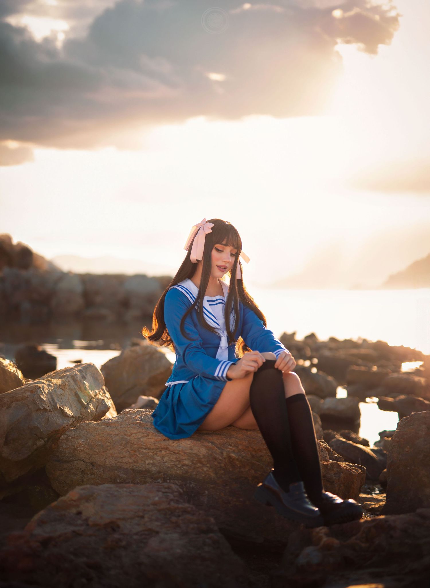 Cosplay Honda Tohru Fruits Basket, photo à Toulon, photographe capture style et ambiance manga.