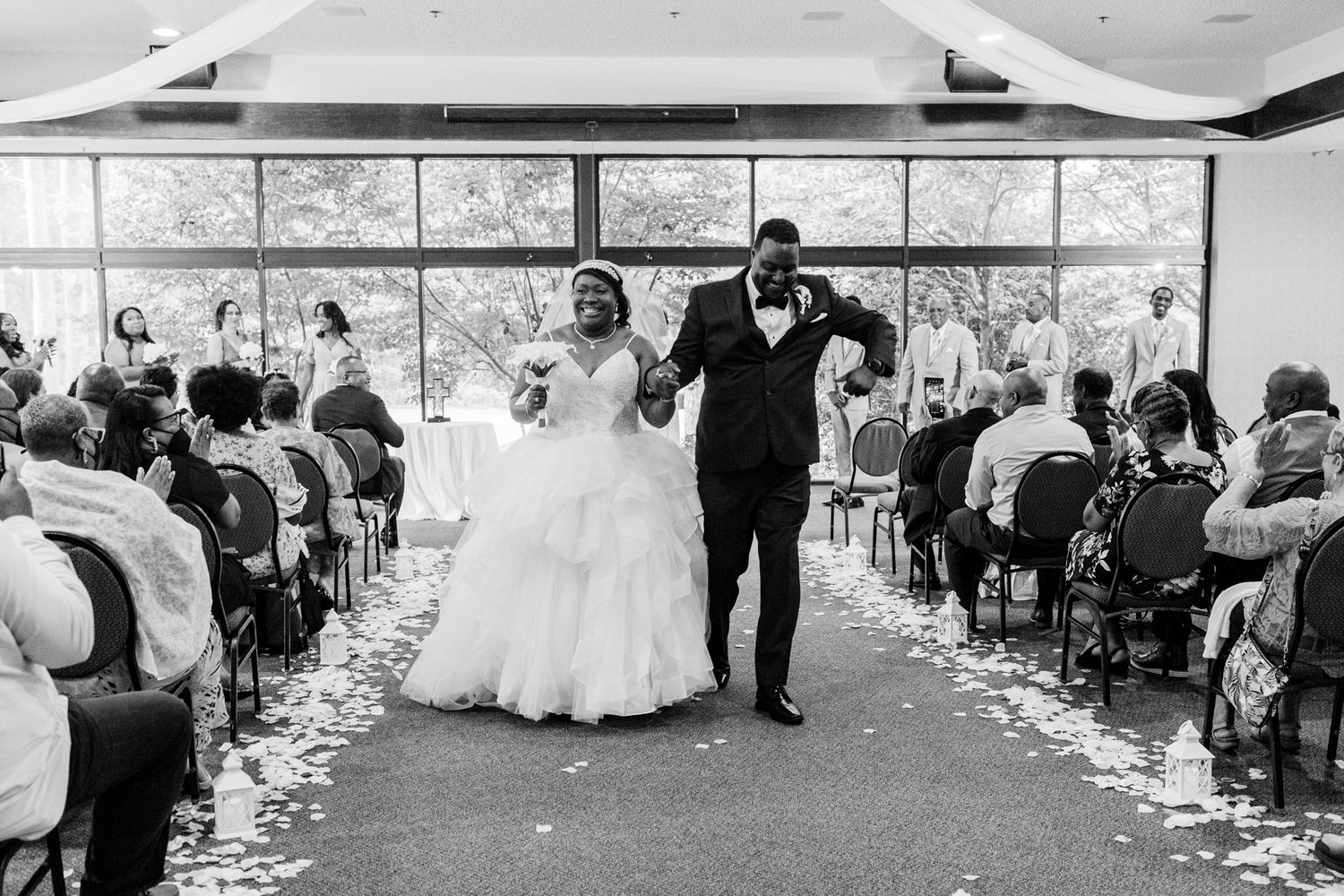 Authentic emotional ceremony moment by Greensboro documentary wedding photographer