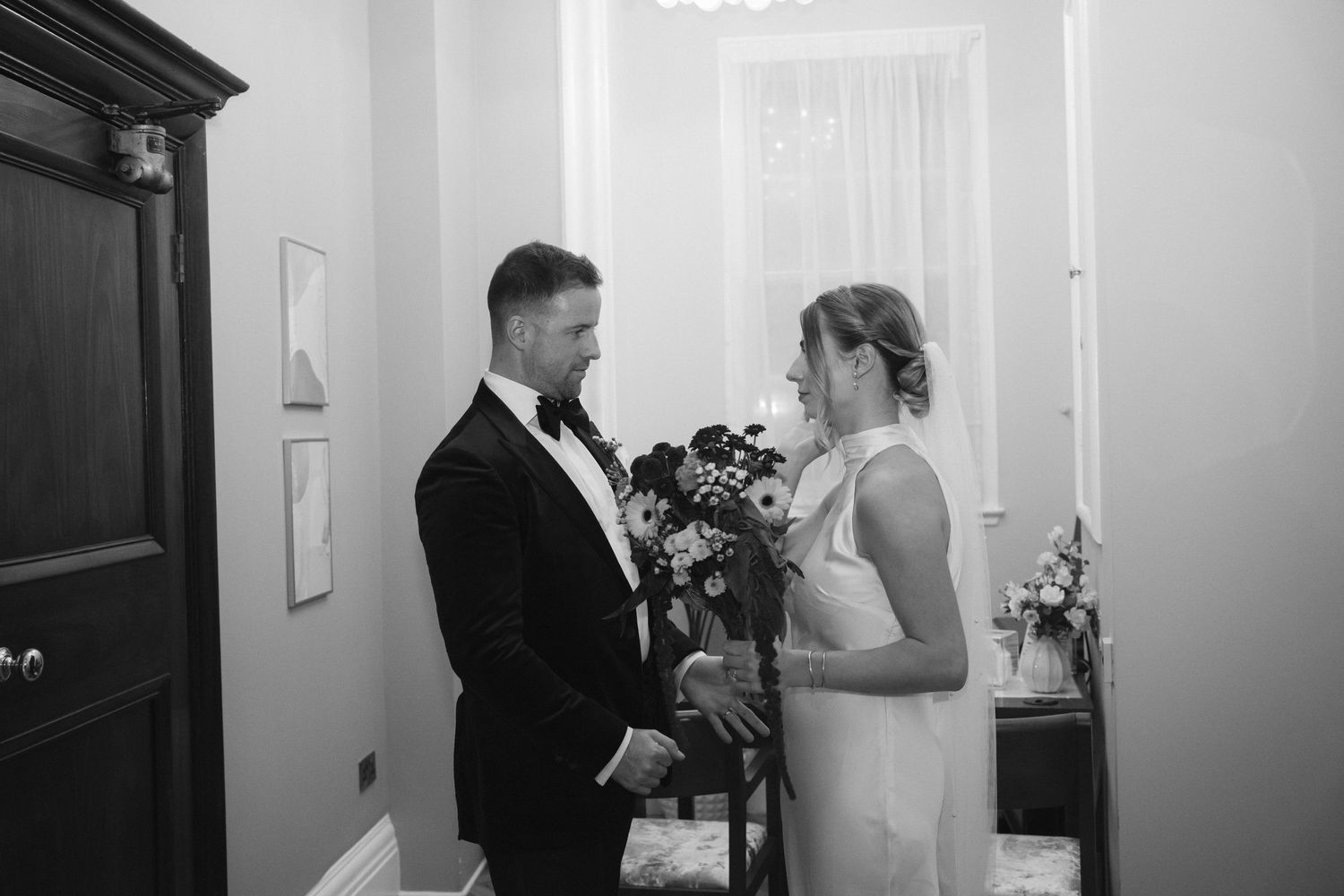 Having a moment to themselves after the ceremony