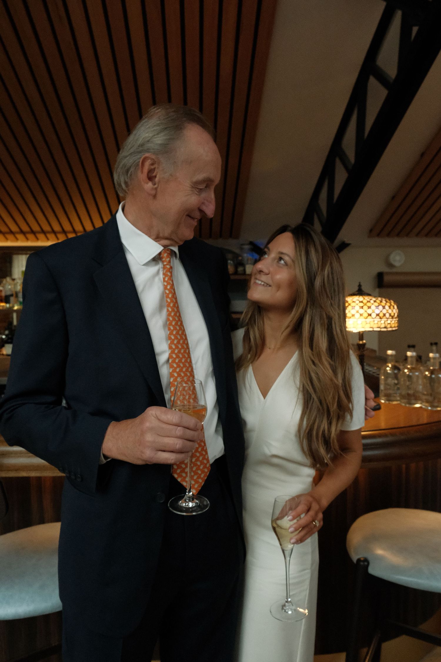 Bride and her father together