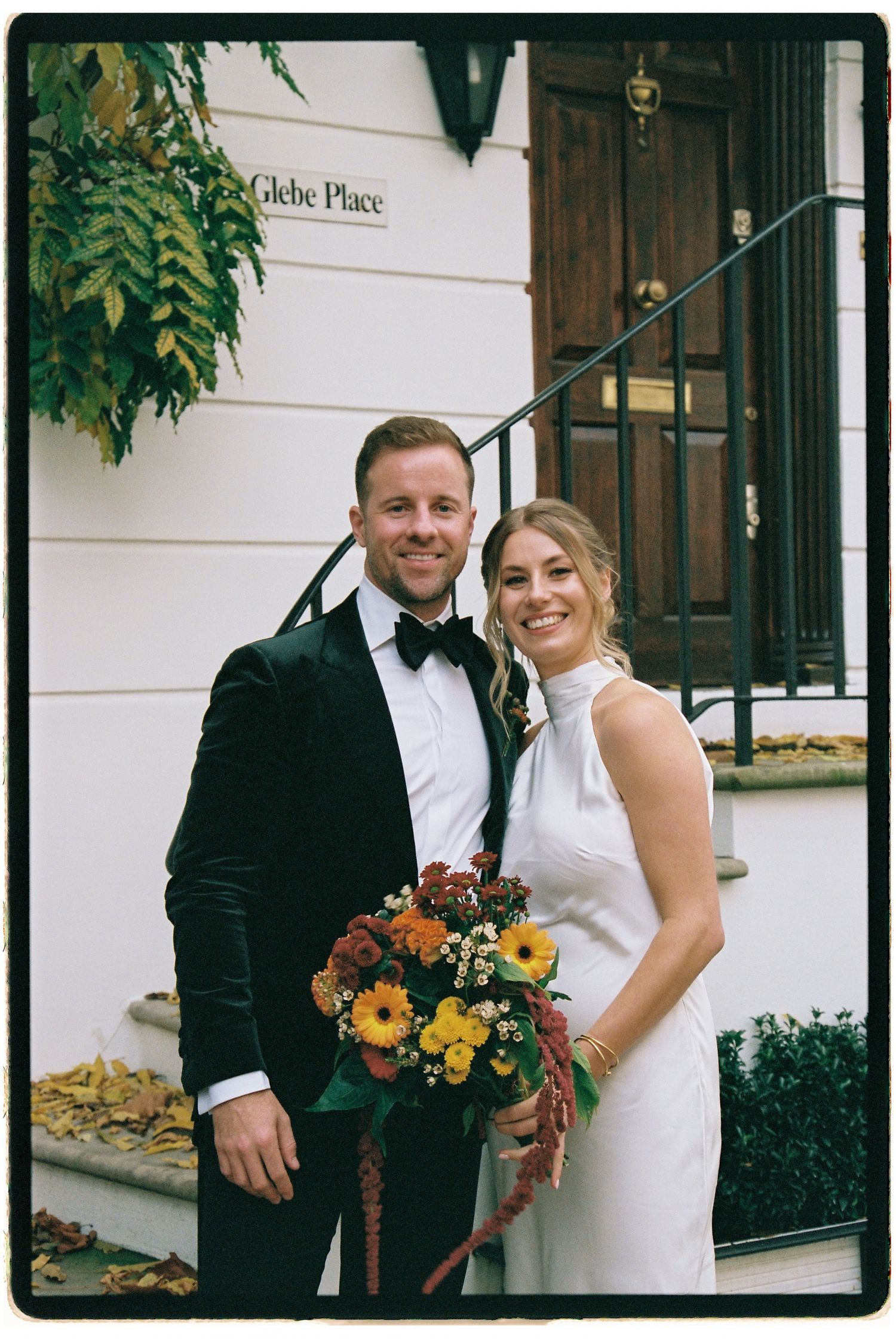 35mm film wedding photos in Glebe Place London