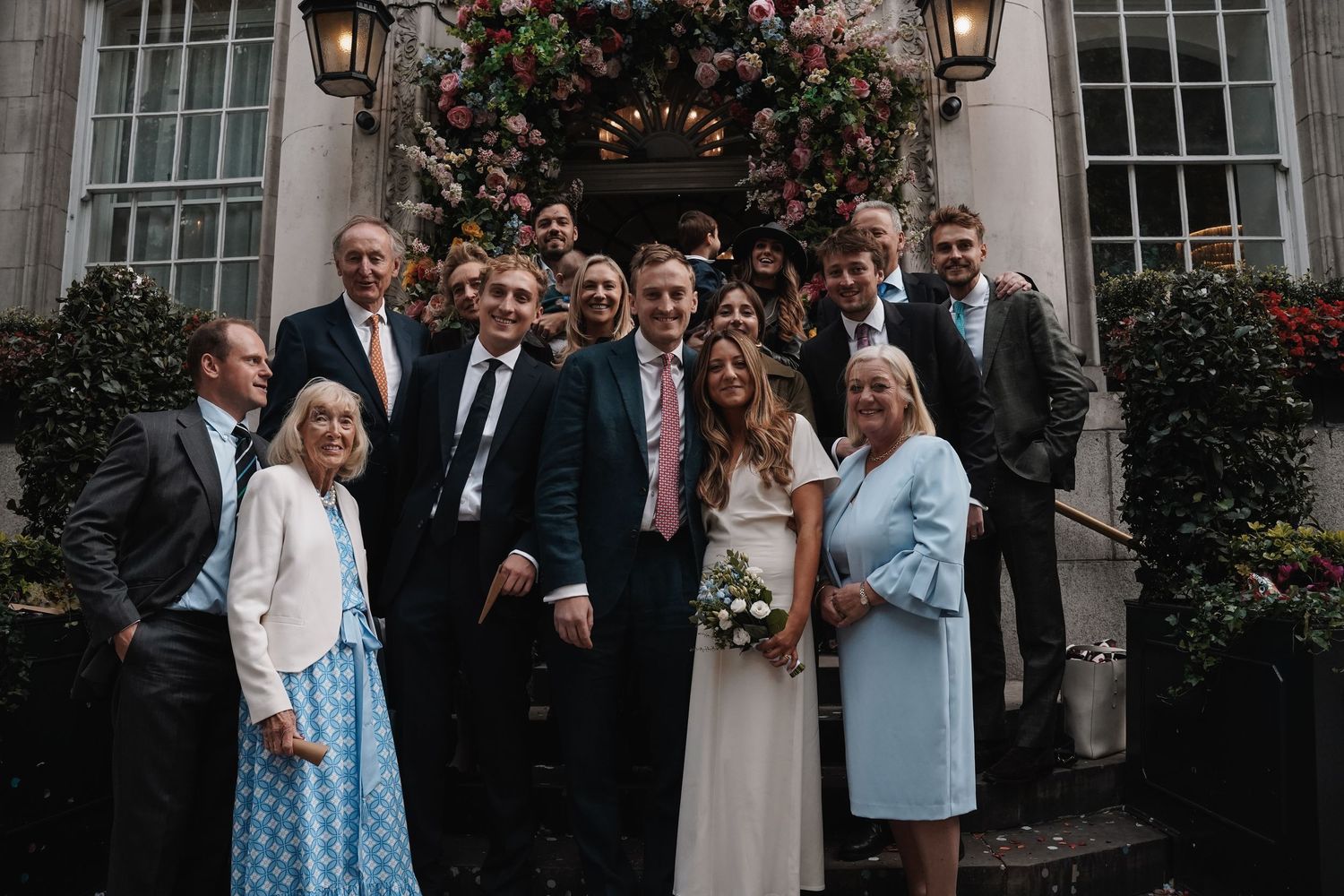 Group shot on steps