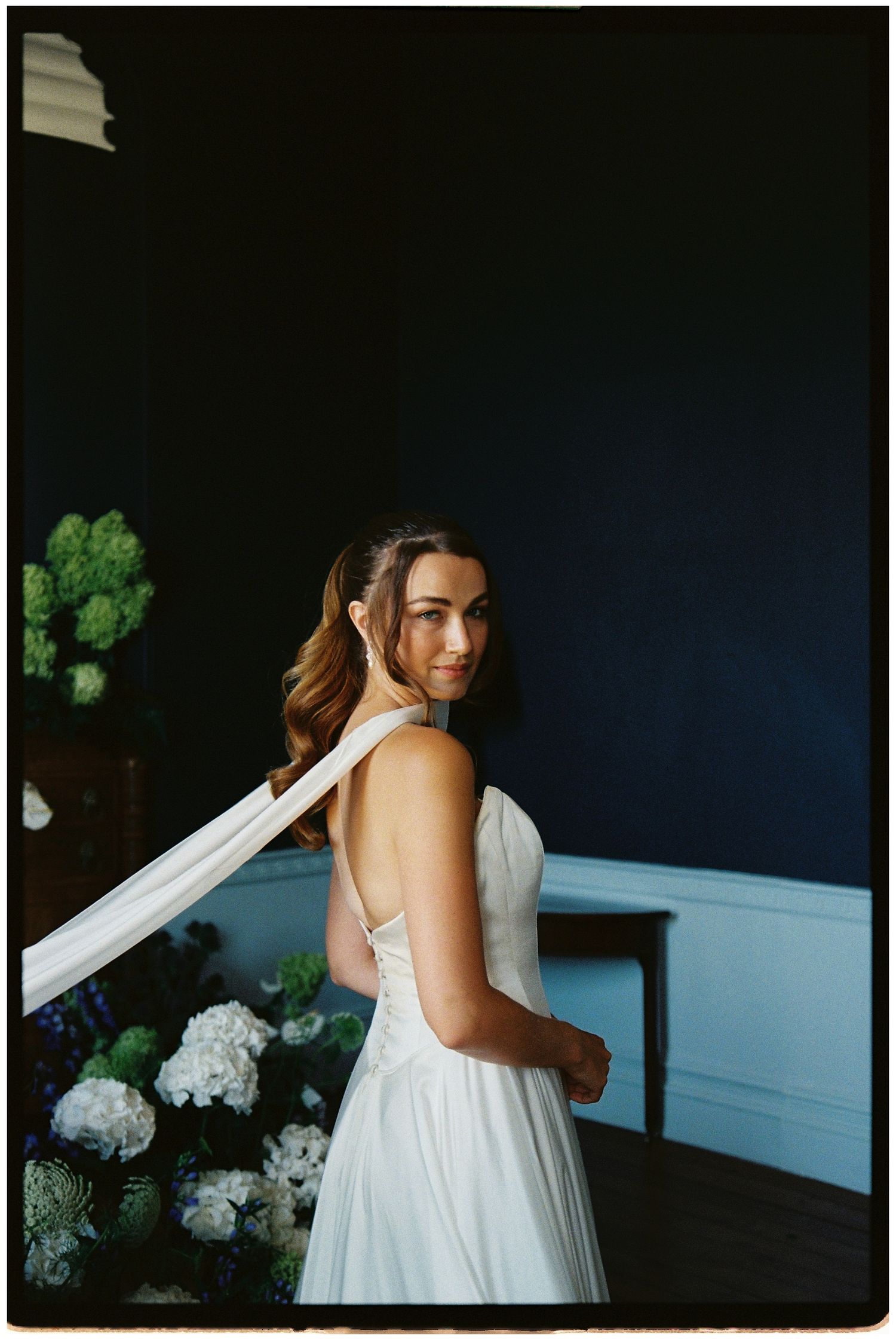 Bridal scarf on 35mm film