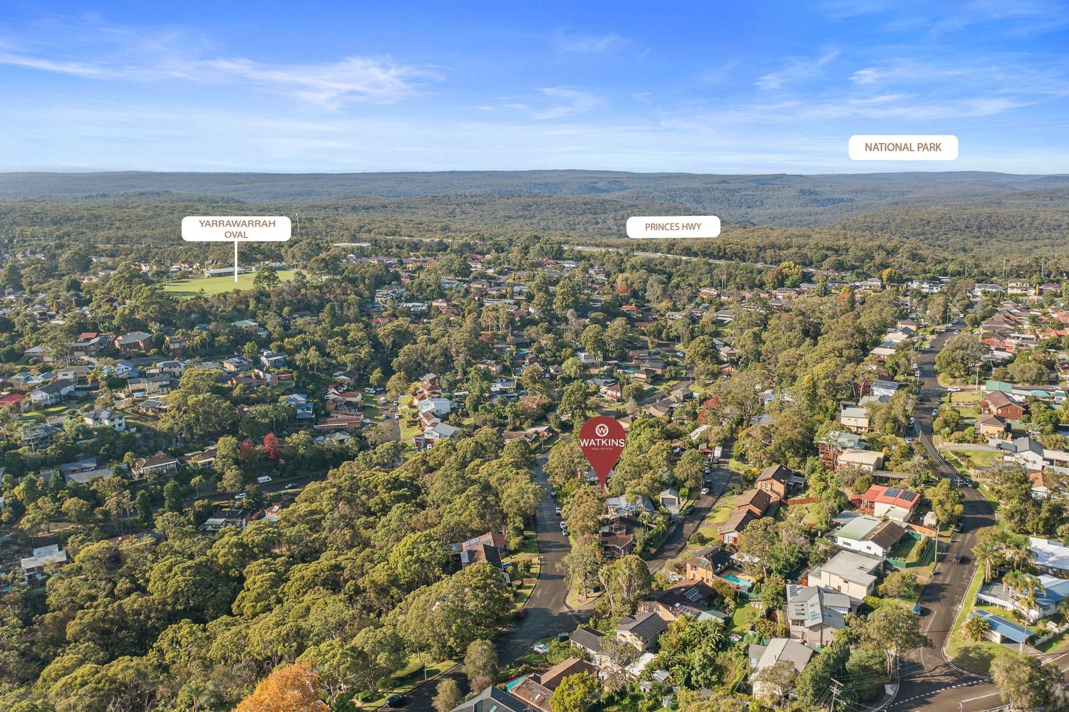 Areial real estate photography shot Sydney