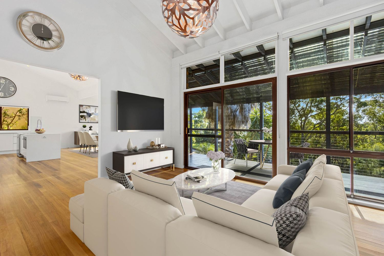 Real estate photo with virtual styling