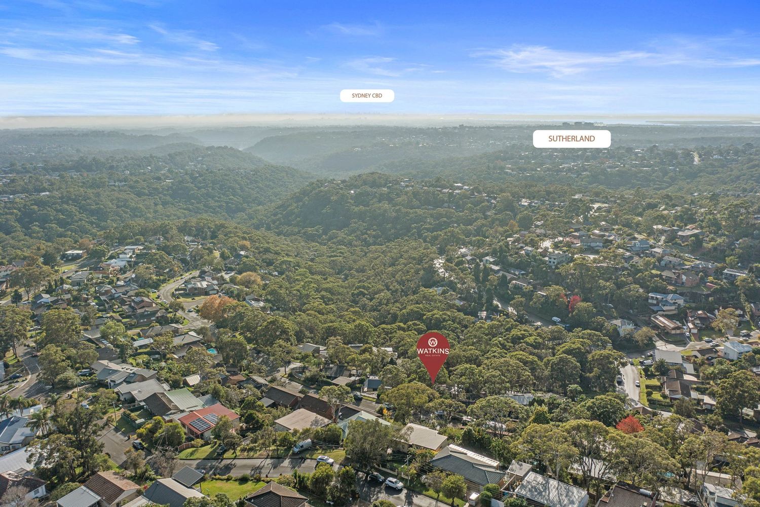 Areial real estate photography shot Sydney