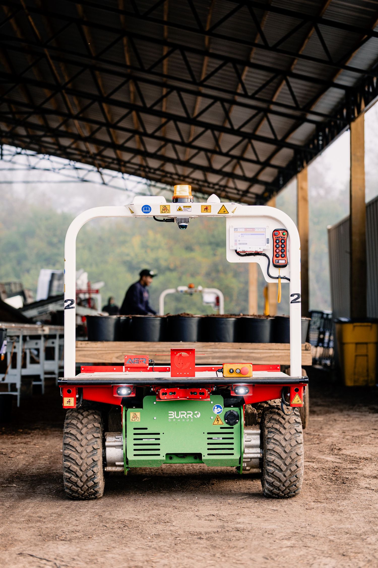unmanned tractor robot named burro