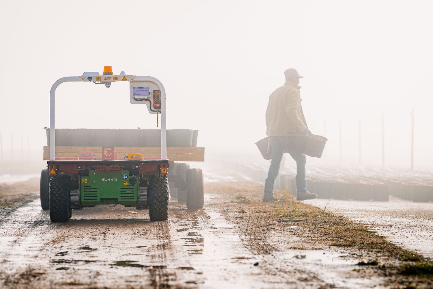 unmanned tractor robot named burro