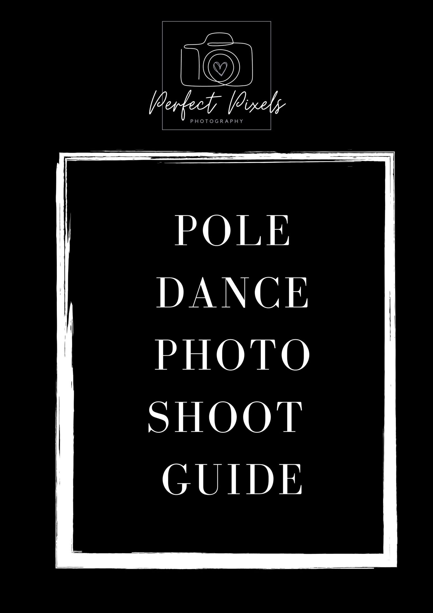 Black photography guide cover design with camera logo and white text.