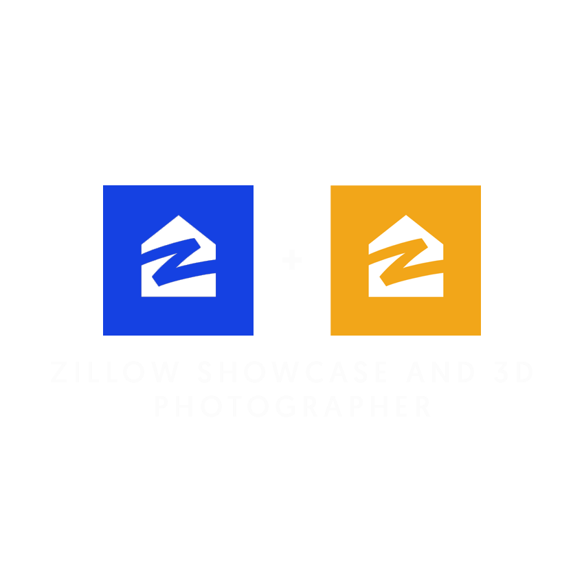 Two Zillow logo icons side by side, one blue and one orange, featuring a white house outline with a Z symbol.