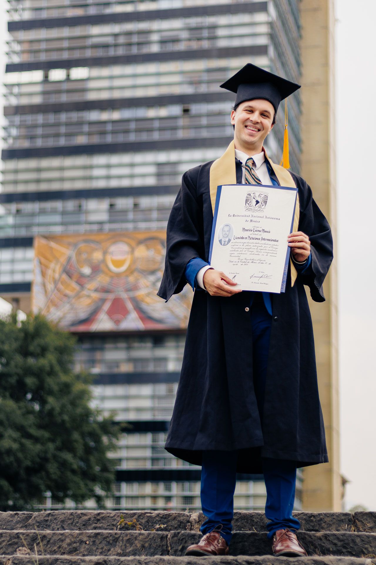 Sesión de fotos de Graduación en Ciudad Universitaria, Ciudad de México