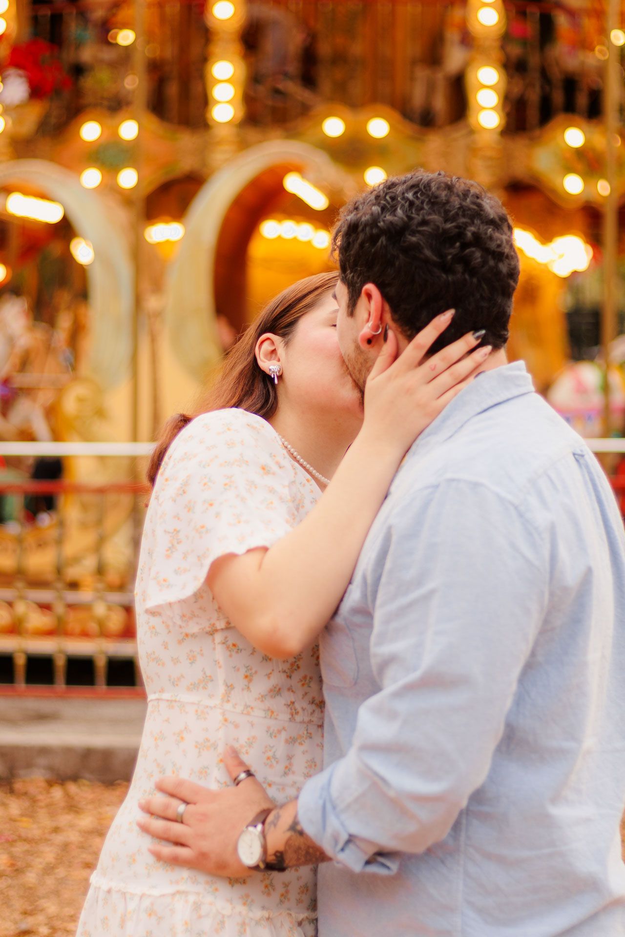 Sesión de fotos de pareja en Chapultepec, Ciudad de México.