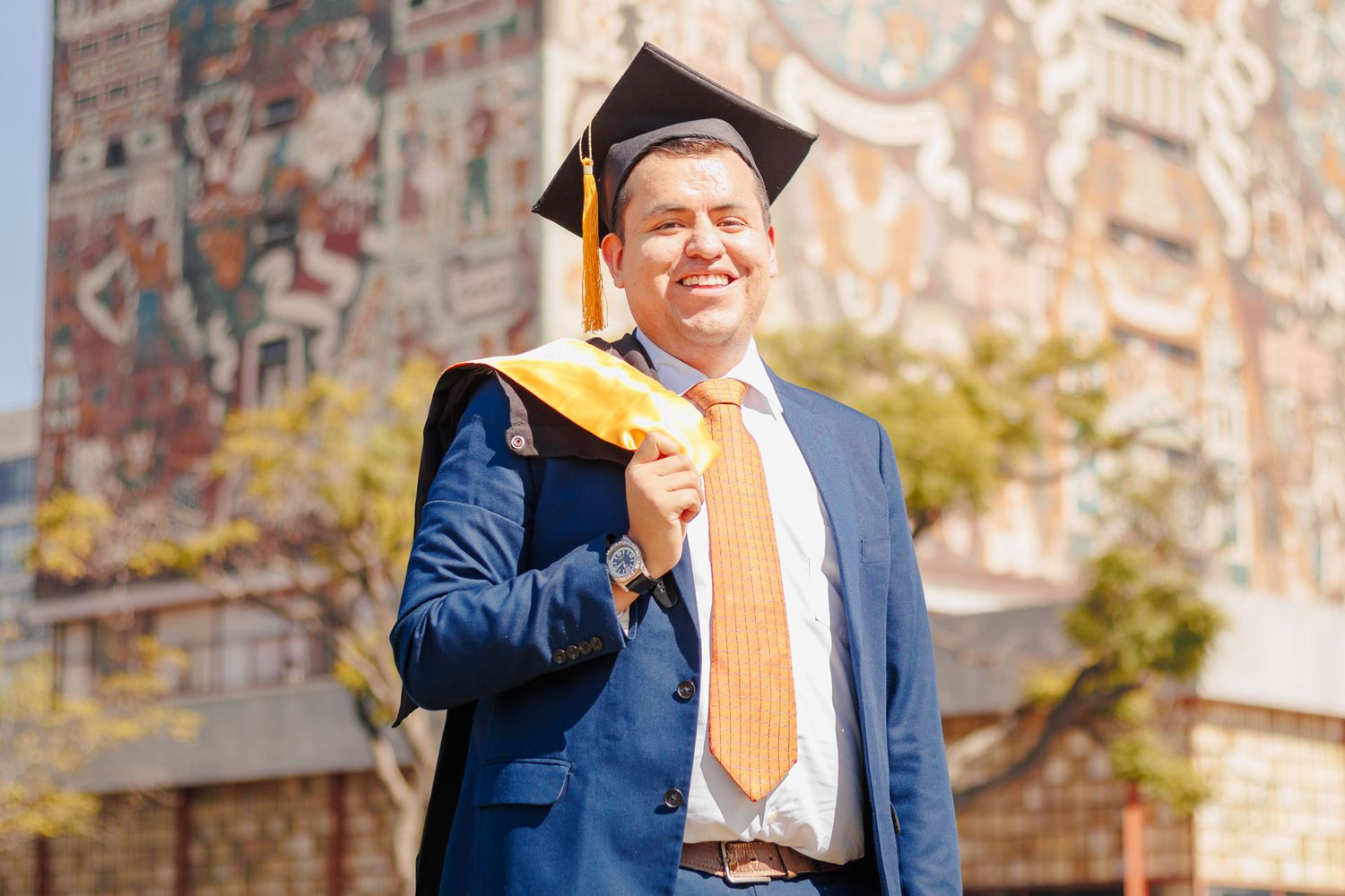 Sesión de fotos de Graduación en Ciudad Universitaria, Ciudad de México